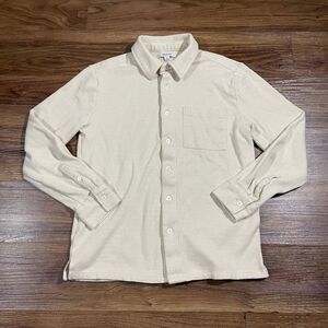 Madewell Long Sleeve Cotton Button Up Striped Brown Shirt Collared Pocket Men XS
